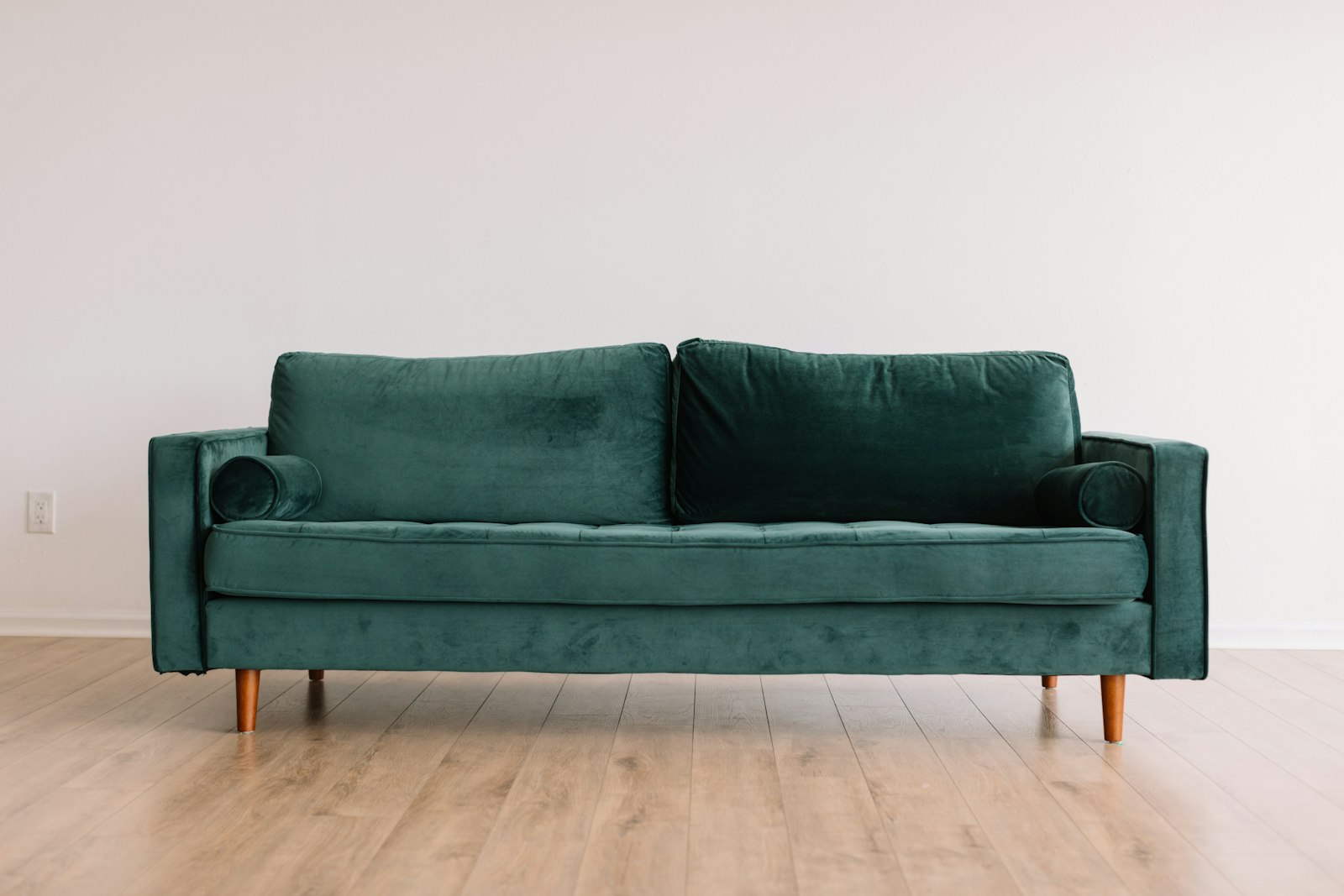 A finished sofa and living room setup after professional assembly